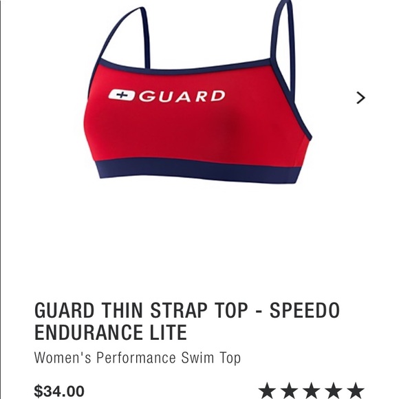 Speedo Other - Speedo Endurance Lite, Guard Thin Strap Top, sz S